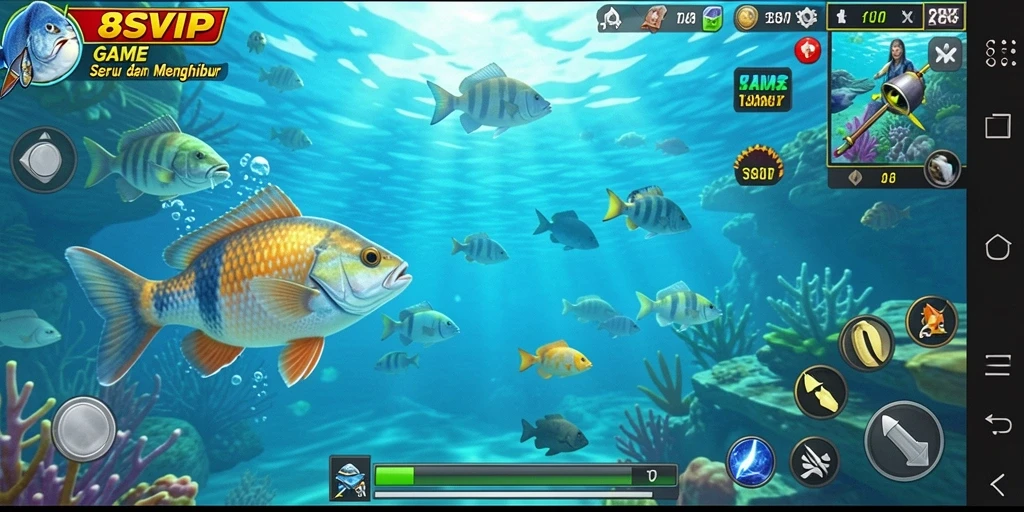 Tangkapan ikan yang seru dalam gameplay 8SVIP.