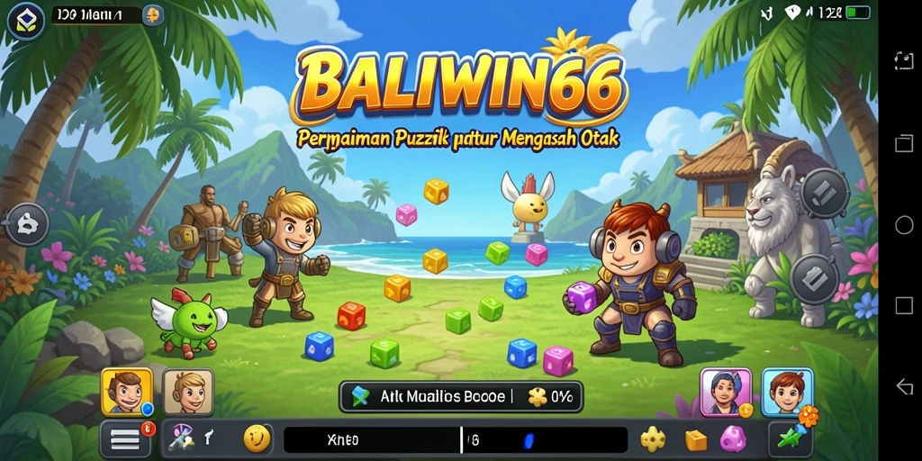 Tampilan gameplay BALIWIN66 yang penuh warna dan menantang.