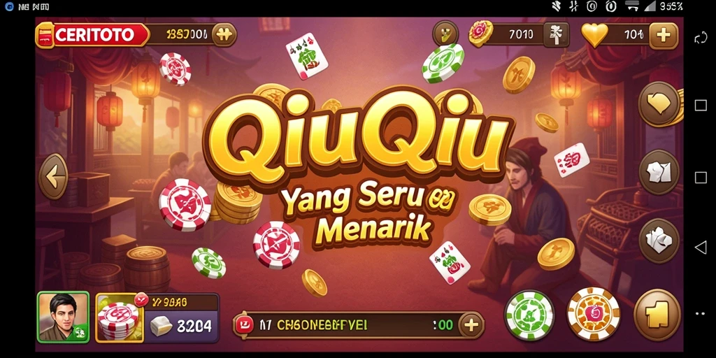 Tampilan gameplay QiuQiu yang seru dan interaktif di CERITOTO.