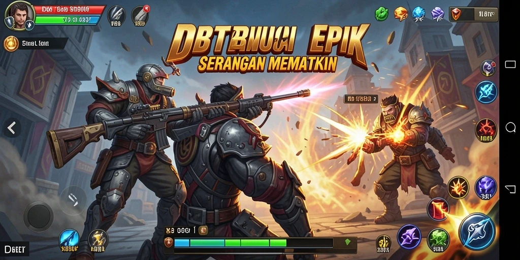 Tampilan aksi seru dari pertarungan di DBLTOTO.