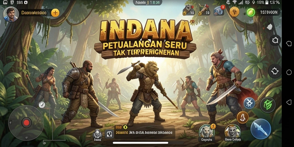Tampilan menarik dari gameplay petualangan INDAAA yang penuh tantangan.
