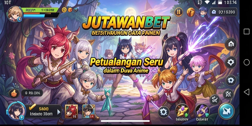 Tampilan menarik dari gameplay <strong>JUTAWANBET</strong> dengan karakter anime yang memukau.