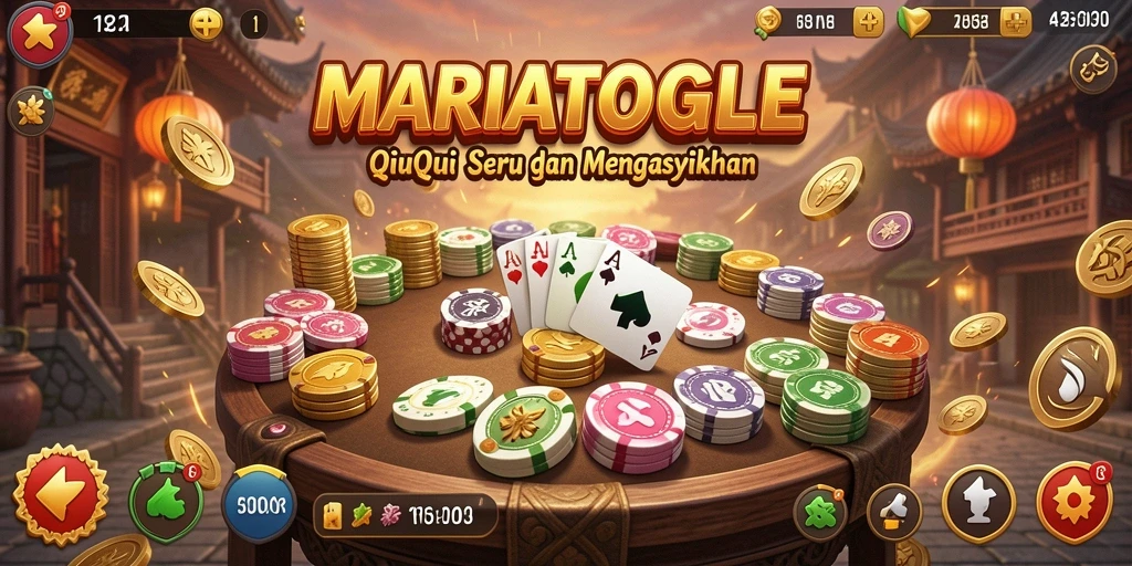 Tampilan menarik gameplay QiuQiu di MARIATOGEL.