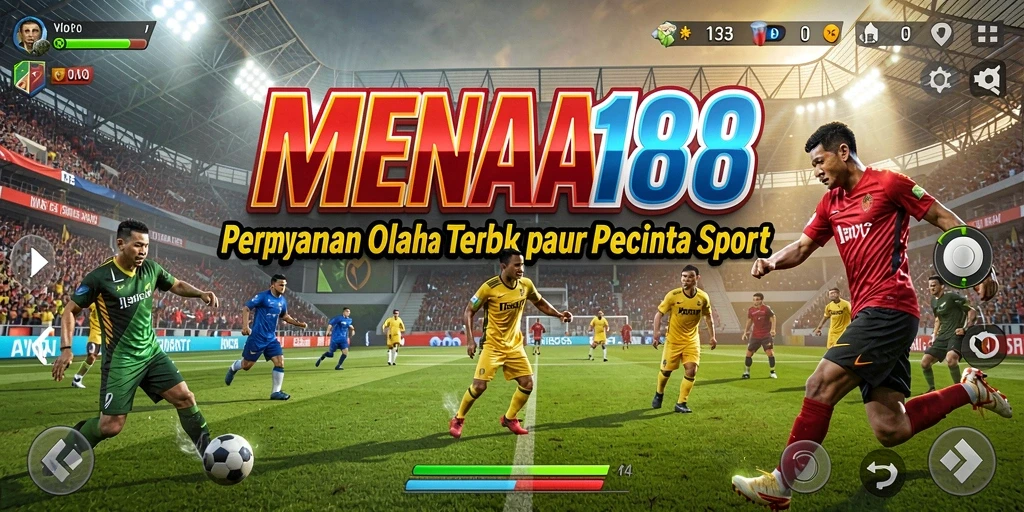 Tangkapan layar gameplay yang menunjukkan aksi seru dalam permainan olahraga MENARA188.