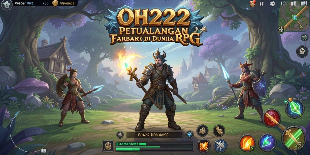 Tampilan gameplay RPG yang mendebarkan di OH222.