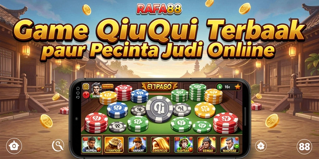 Tampilan menarik dari gameplay QiuQiu di RAFA88.