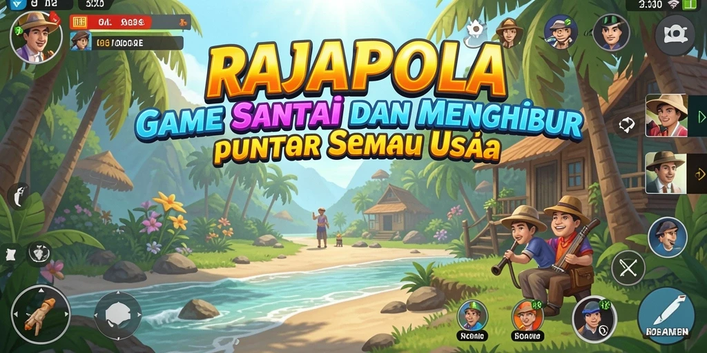 Menampilkan gameplay seru dan santai dari RAJAPOLA.