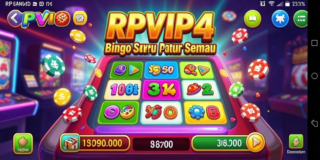 Screenshot gameplay Bingo RPVIP4 dengan momen seru.