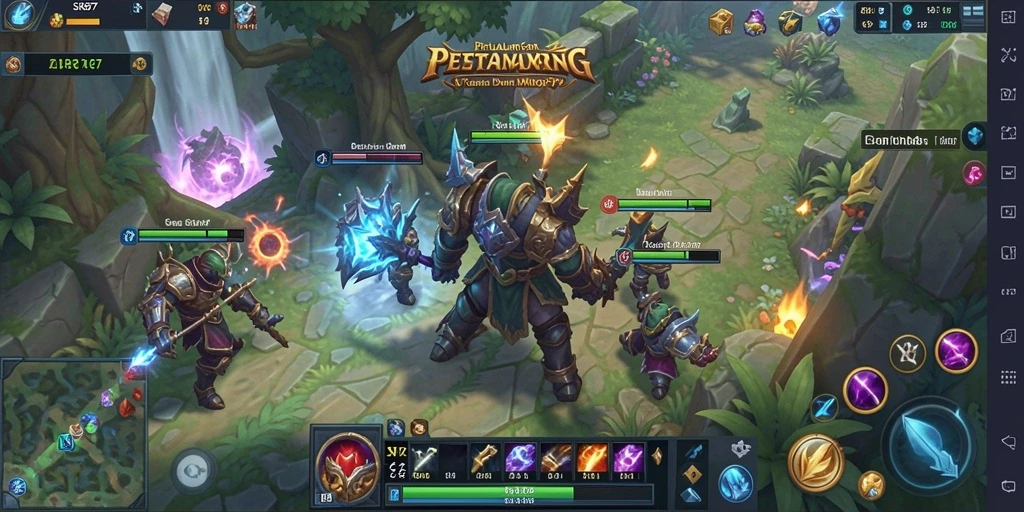 Gameplay seru dan grafis menawan dalam SR877 MMORPG.