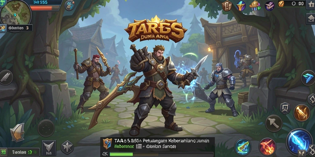 Tampilan gameplay <strong>TAR555</strong> menampilkan pertarungan yang seru dan aksi yang mendebarkan.