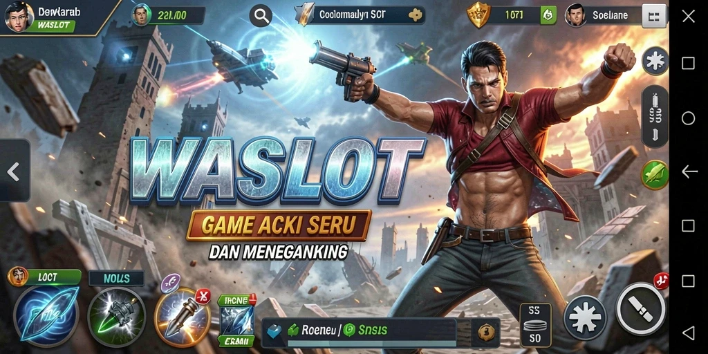 Tampilan gameplay penuh aksi dalam WASLOT yang menantang.